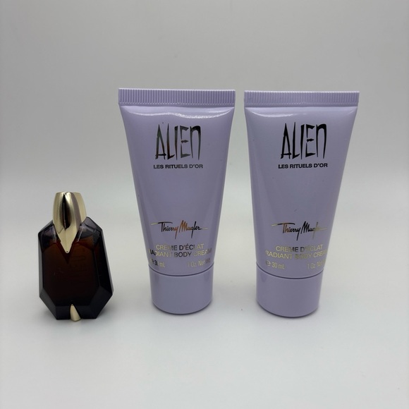 Thierry Mugler Alien Vintage Radiant Body Cream Travel Set With Mini - Picture 1 of 2